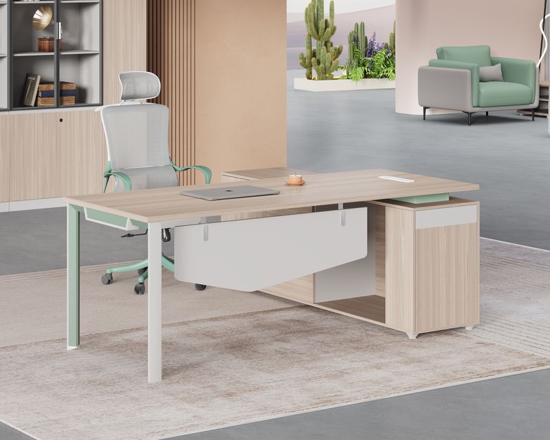 Ofix DK-2501 Executive Desk 180*80 (Woodgrain)