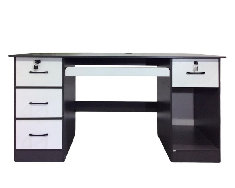 Ofix Desk 22 with Keyboard Holder, 4 Drawers w/ 2 Keys