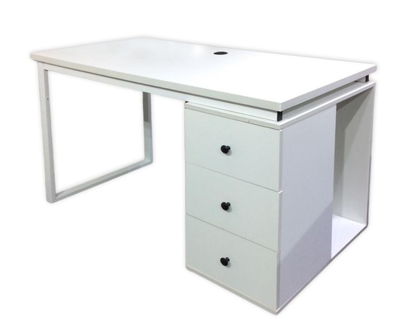 Ofix Desk 21 with 3 Drawer (White)