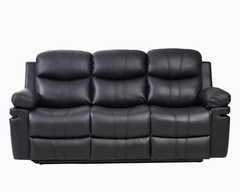 Flotti Amari 3-Seater Leather Gel (Manual Recliner/ Power Recliner) (Black, Brown,)