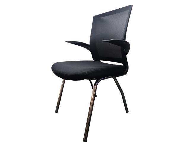 (Sale) Ofix Korean-10 Mid Back Mesh Chair (Black) (Dents &amp; Scratches)