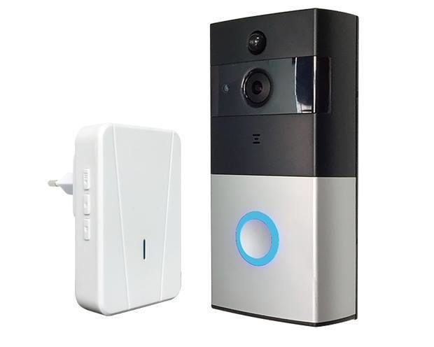 Qube Wireless Doorbell CCTV Camera (Indoor Chime &amp; Battery included)