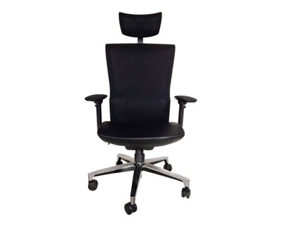(Sale Item) Ofix Korean-13 High Back Mesh Chair (Black) (Paint stain & Dents & Missing Back Support)