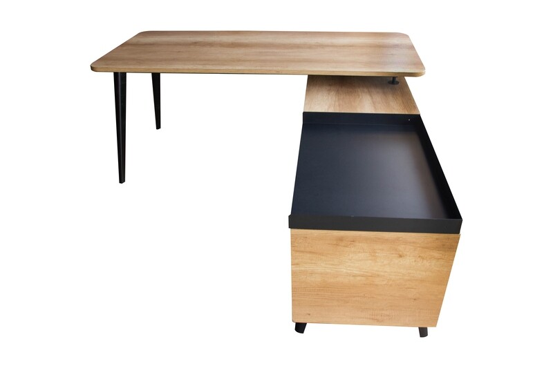 Ofix 001-EX Executive Desk with Side Cabinet