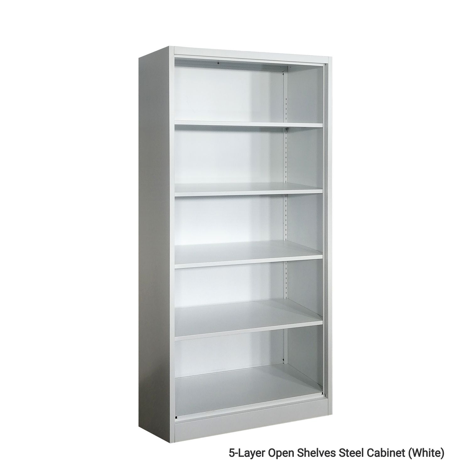 Ofix 5-Layer Open Shelves Steel Cabinet (White), Model:: 5-Layer Open Shelves Steel Cabinet (White)
