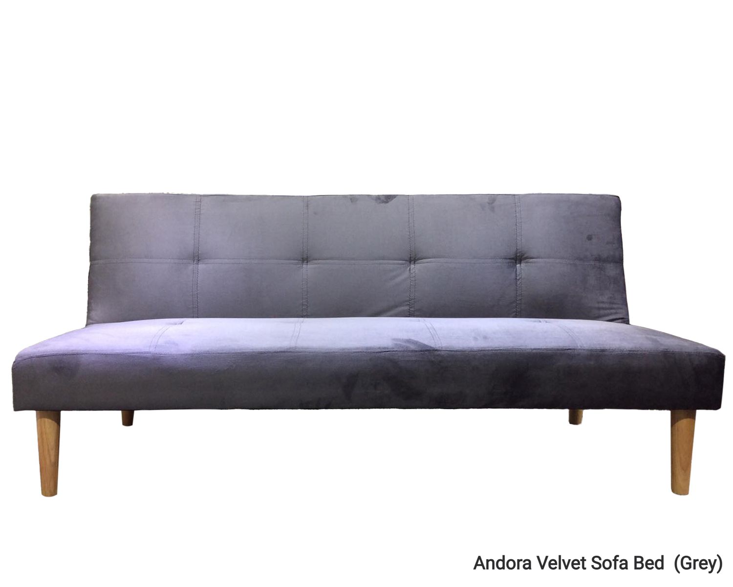 Flotti Andora Sofa Bed (Grey, Brown, Black), Colors:: Andora Velvet Sofa Bed  (Grey)