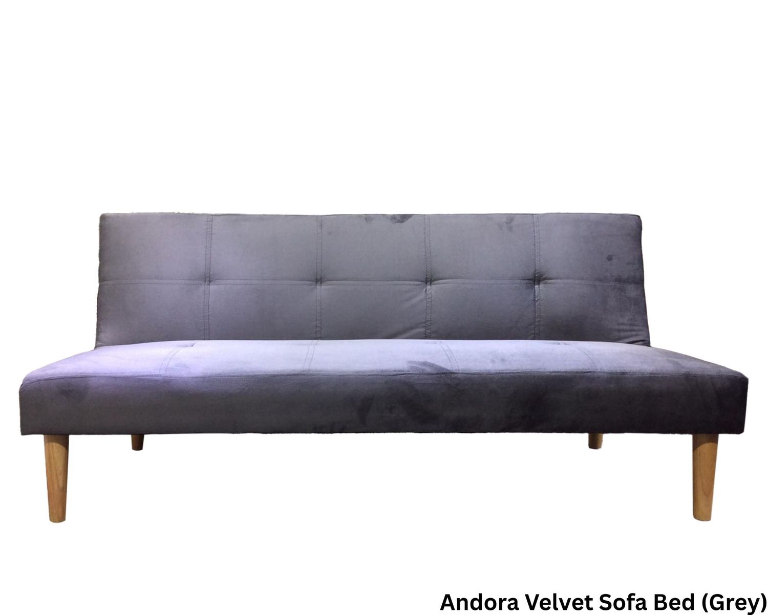 Flotti Andora Sofa Bed (Brown, Cream, Black, Grey), Colors:: Andora Velvet Sofa Bed (Grey) (Best Seller-Limited Stock)