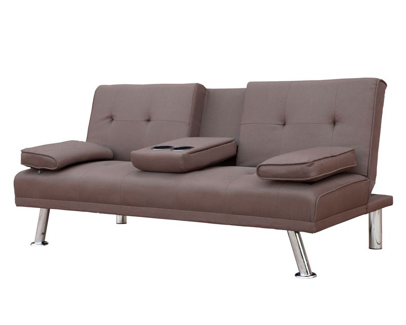 Flotti Valence Sofa Bed with Cup Holder and Pillow (Grey, Black, Pink, Brown, White, Blue, Light Blue)