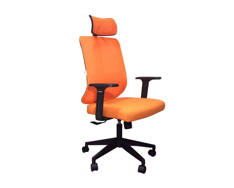 Ofix Korean-102J  High Back Mesh Chair  (Green, Orange, Black)