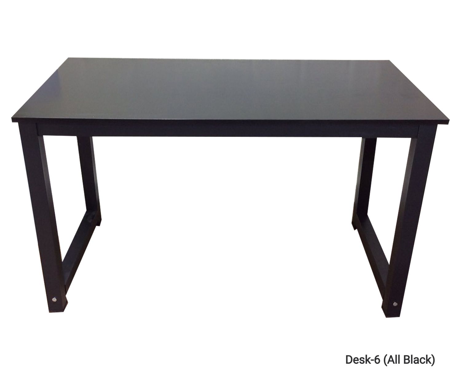 Ofix Desk 6 (120x60) (Black, White), Model:: Desk-6 (All Black)