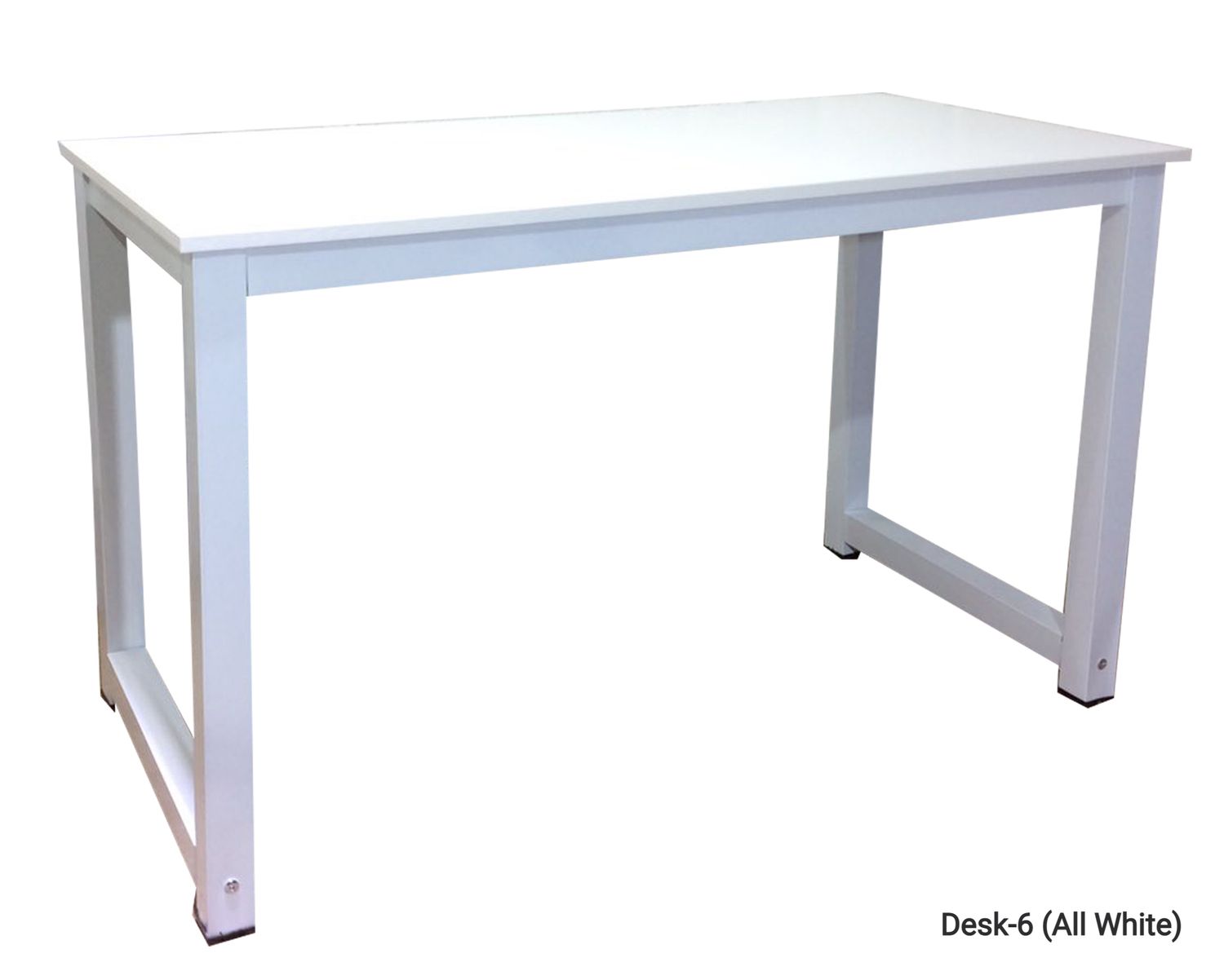 Ofix Desk 6 (120x60) (White, Black), Model:: Desk-6 (All White)
