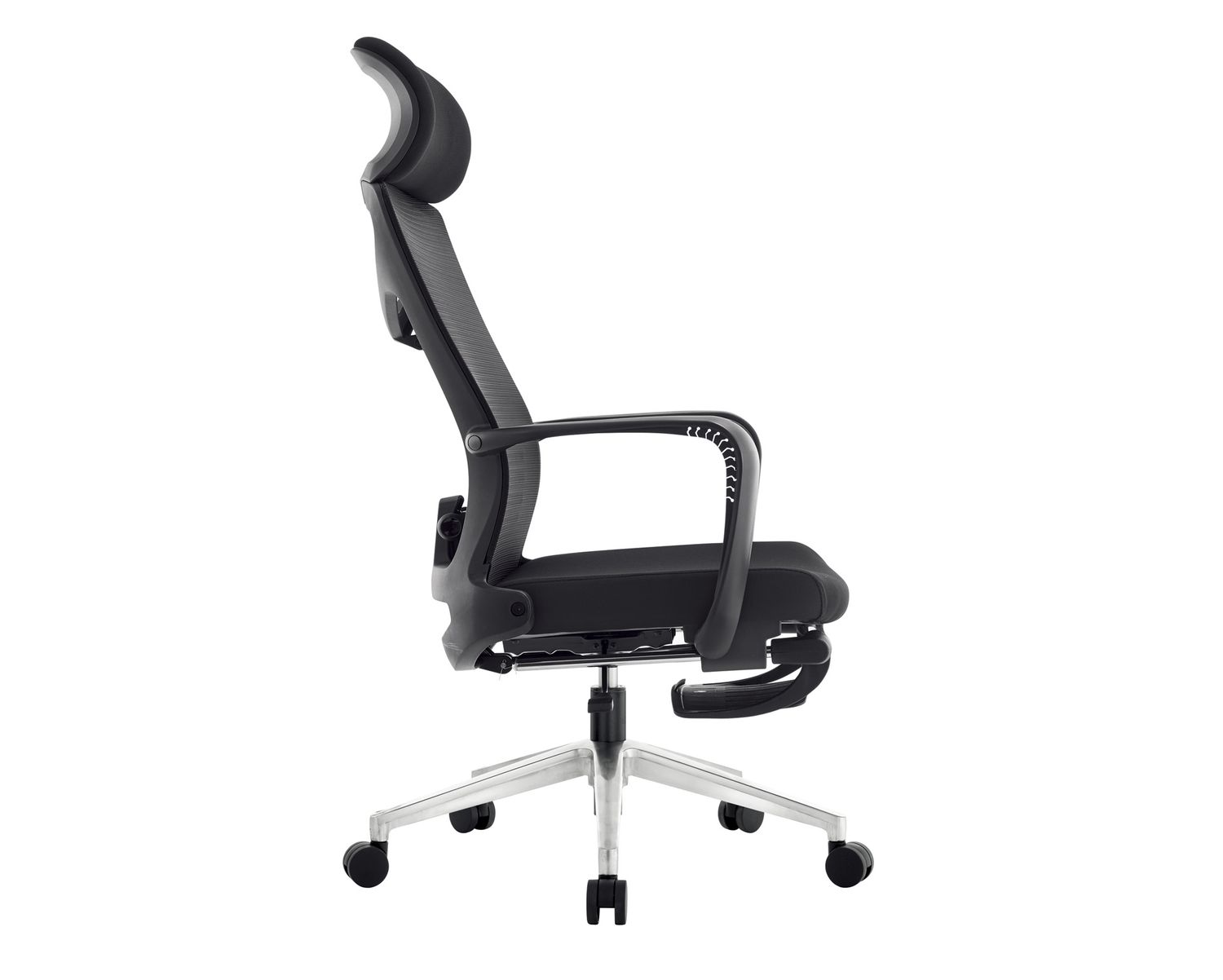 Ofix Premium X13 PRO / Premium X13 XTM Bionic Spine Support Chair w/ Footrest ( Aluminum Base) (Black)