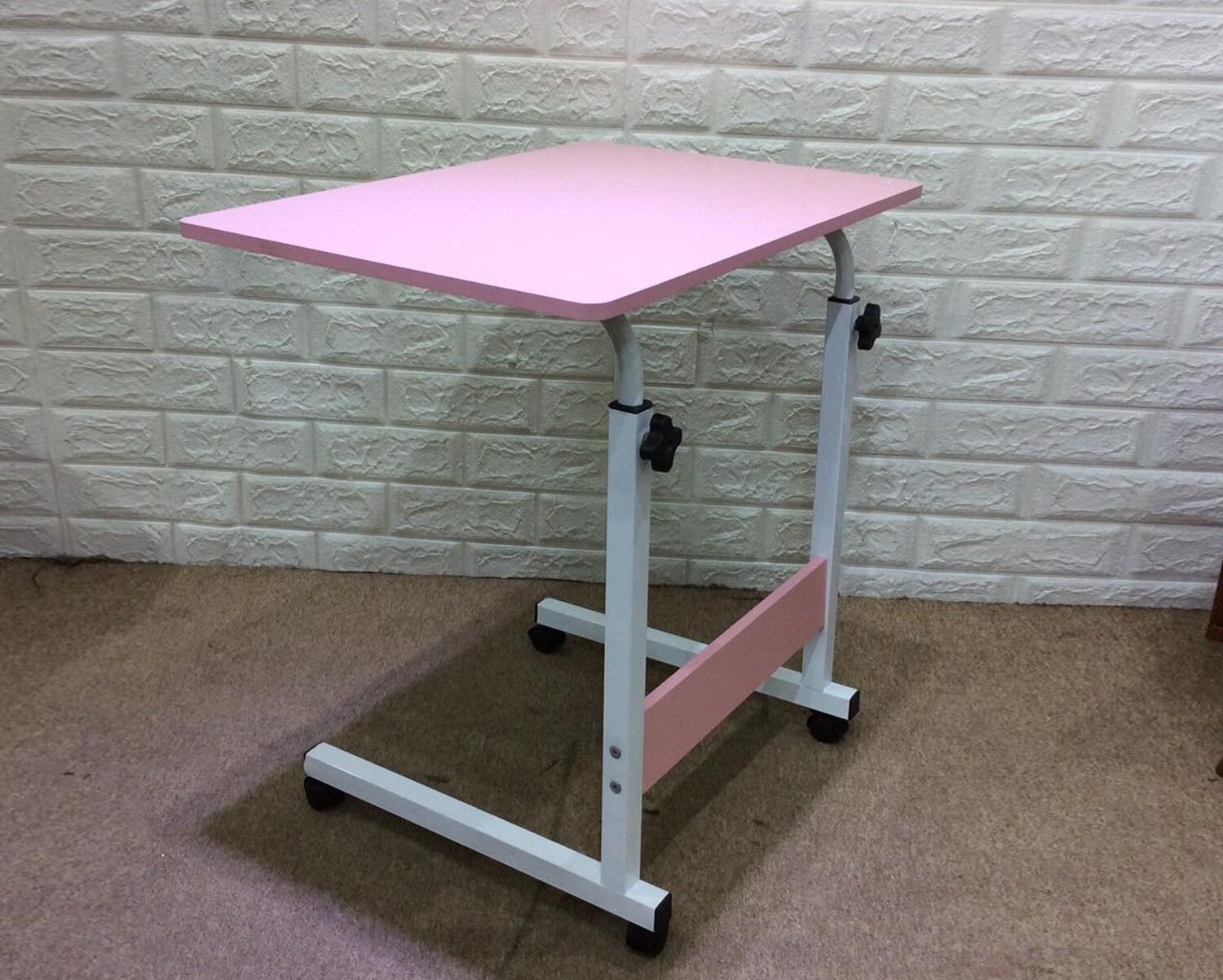 Ofix Aurora Adjustable Multi-functional Bed Side/Laptop Desk (Pink), Color:: Aurora Pink