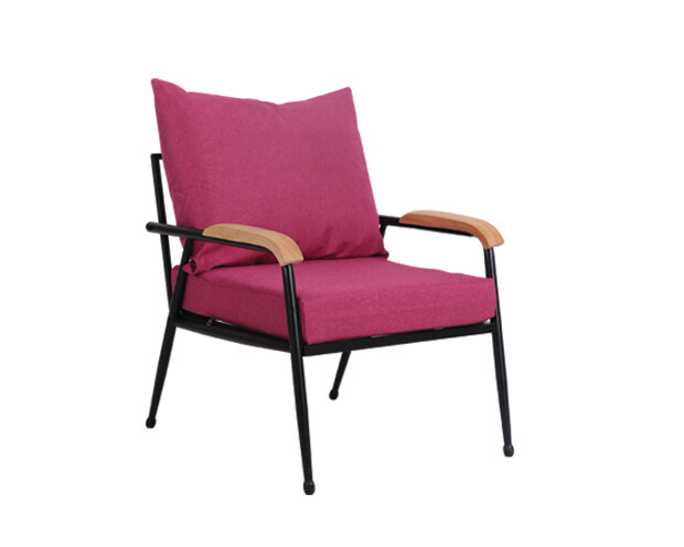 Ofix  Canaan Metal Sofa-Single Seater (Pink)