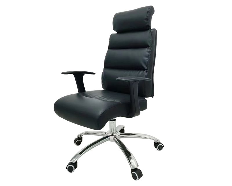 Ofix Premium-15 High Back PU Chair (Brown, Black)