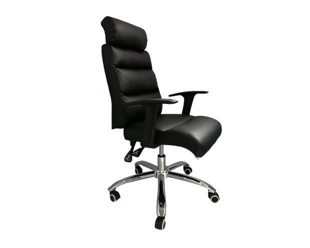 Ofix Premium-15 High Back PU Chair (Brown, Black)