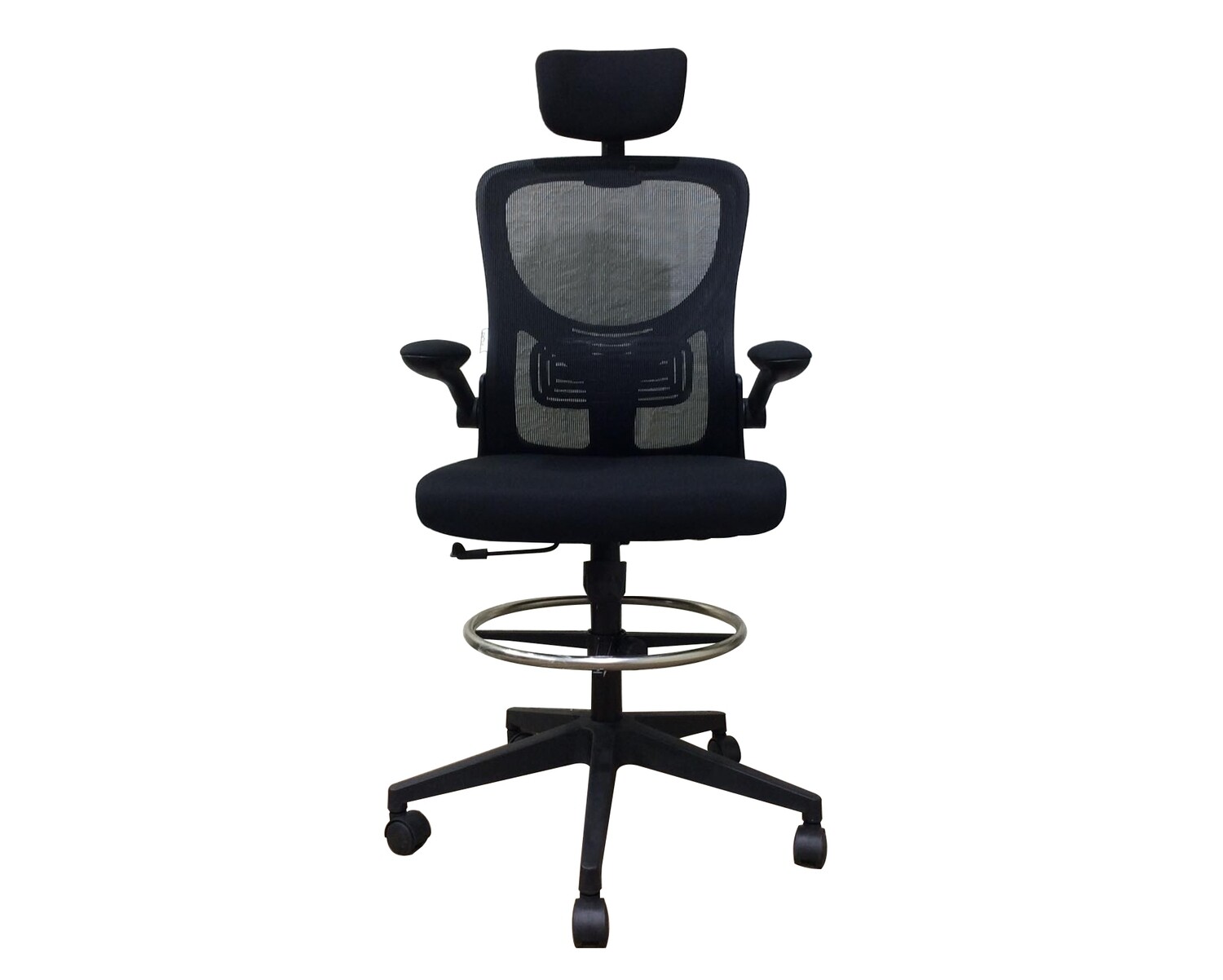 Ofix Premium-32 Drafting High Chair (With Headrest) (Black), Model: Premium-32 (With Headrest) (Black)