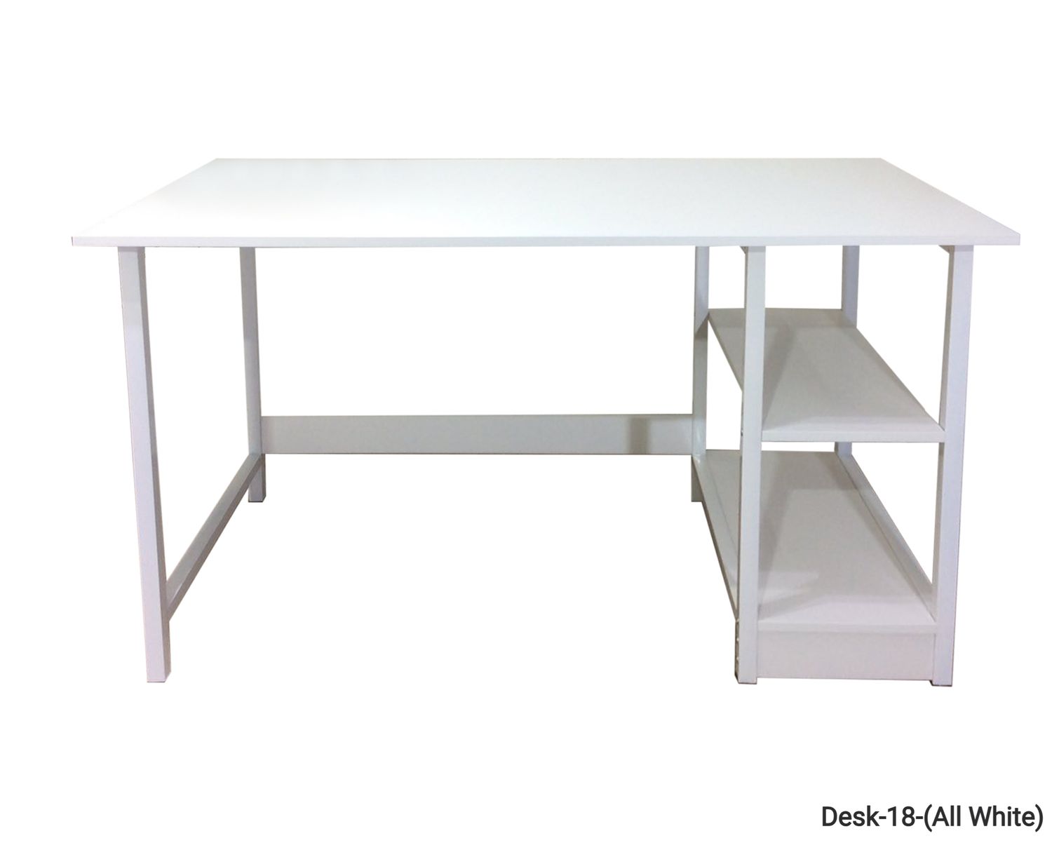 Ofix Desk 18 with Storage (White) (120*60), Model:: Desk-18 (All White)