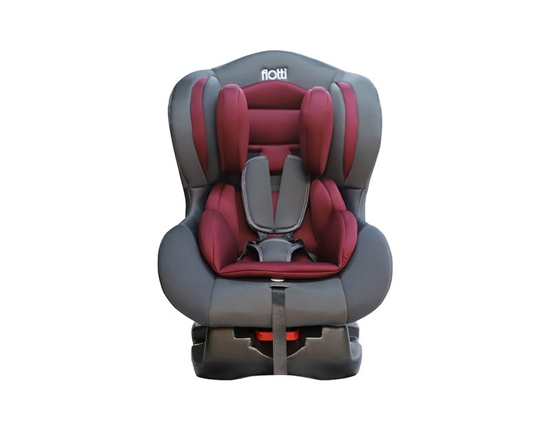 Flotti Luna Adjustable Baby Car Seat 0-4yrs. old (up to 18kgs.) (With ICC Certificate) (Grey, Wine Red)