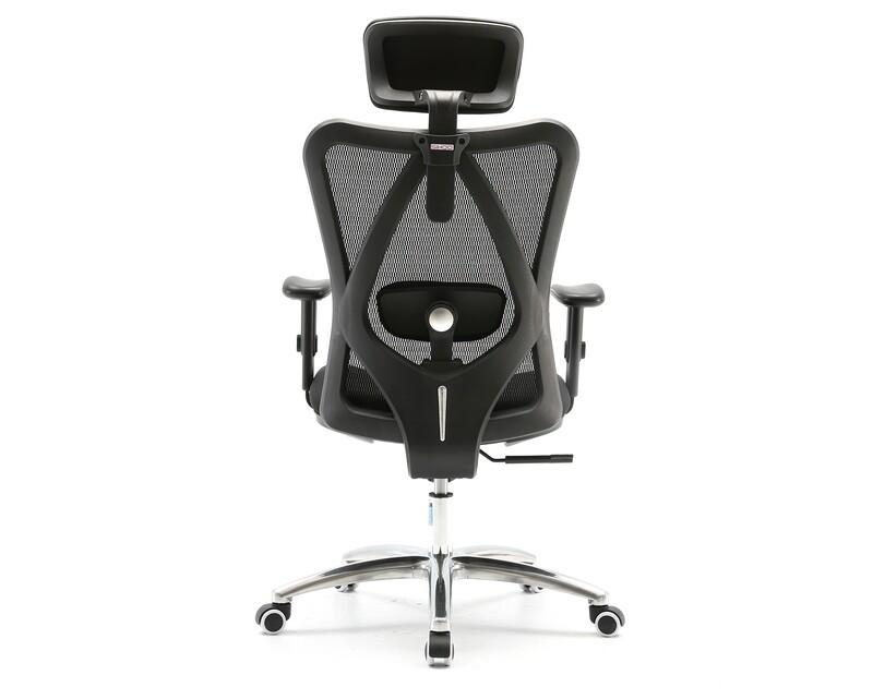 Sihoo M18 High Back Mesh Chair  (2D Lumbar Support)(Black)  (2 Years Warranty)