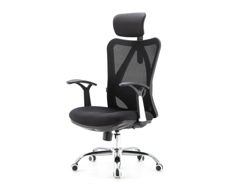 Sihoo M16 High Back Mesh Chair  (2D Lumbar Support)(Black, Orange) (2 Years Warranty)