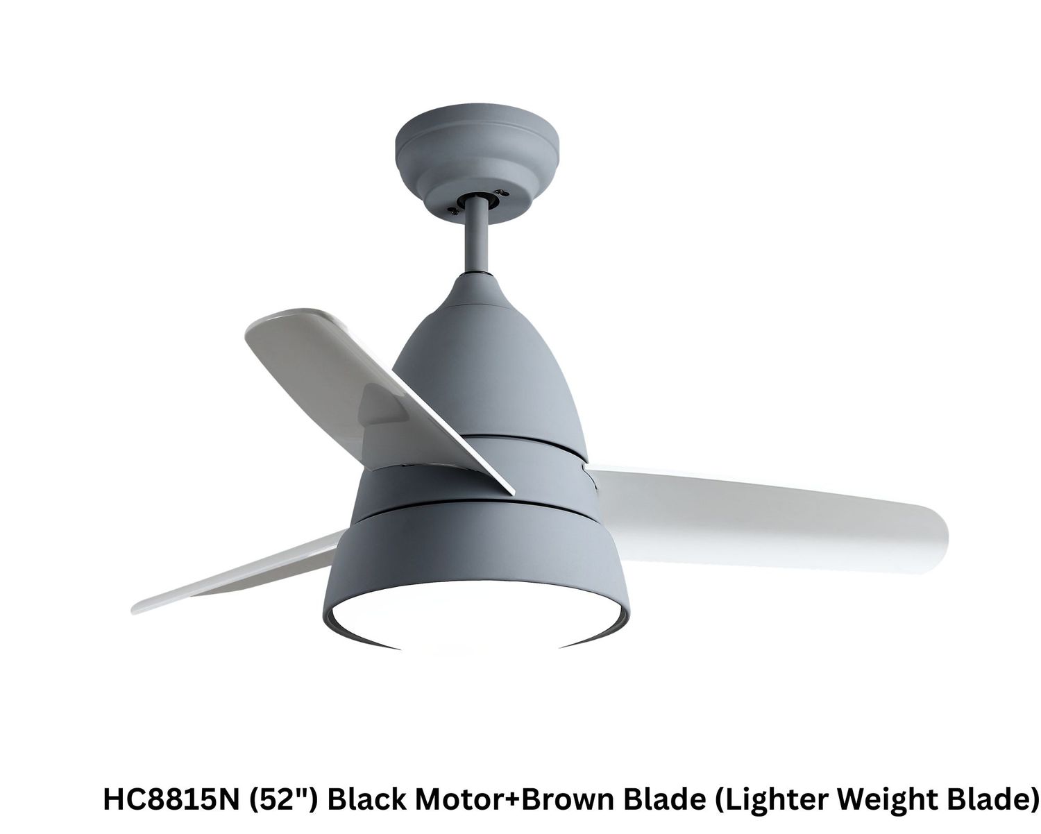 MYKE Ceiling Fan (36") (Grey) (2 yrs Warranty), Color: CF8002 (36") Grey Motor+ ABS White Blade