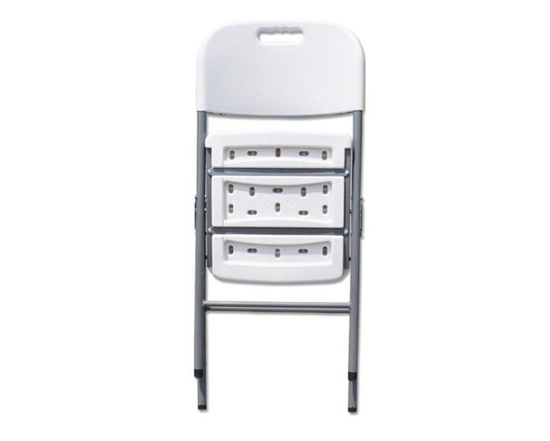 Ofix Folding Steel Leg Chair (White)