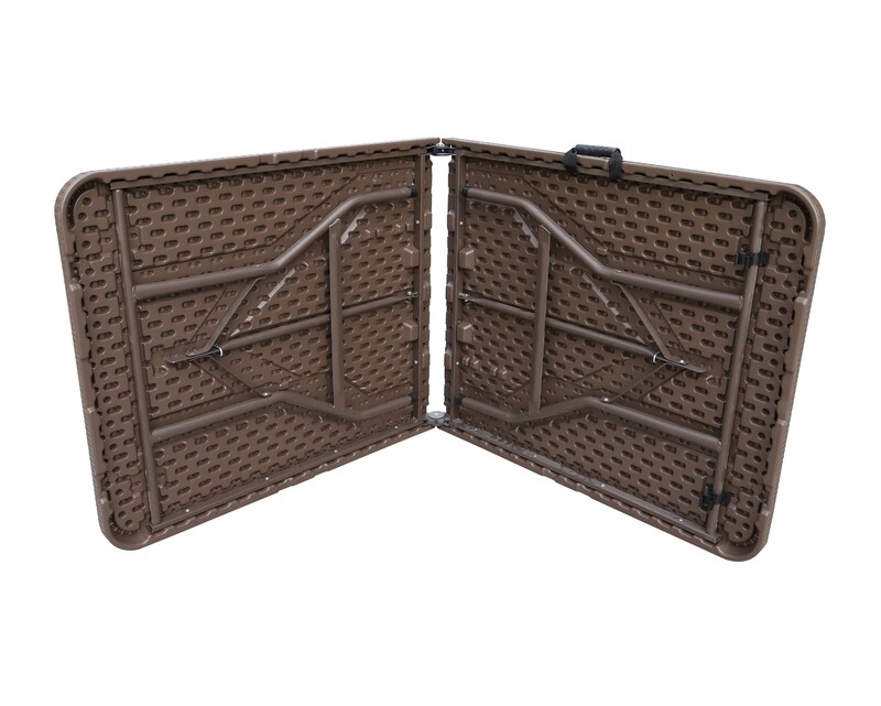 Ofix Rattan 6FT Folding in Half Table (180*76*74) (Coffee)
