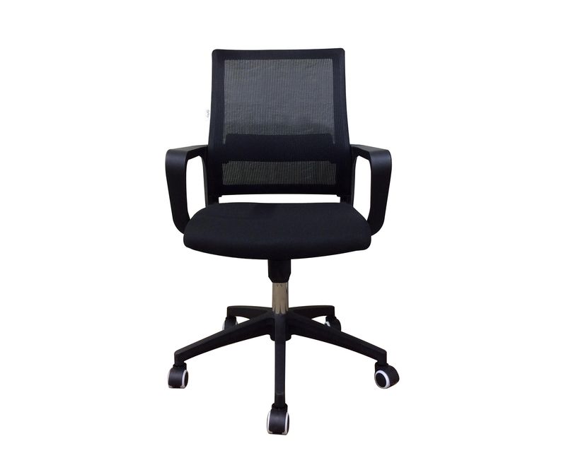 Ofix Deluxe-8N Mid Back Mesh Chair (Blue, Black)