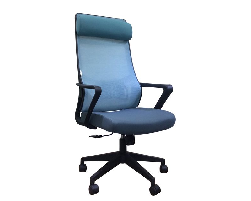 Ofix Korean-S91 High Back Mesh Chair (Black, Blue+Grey, Grey)