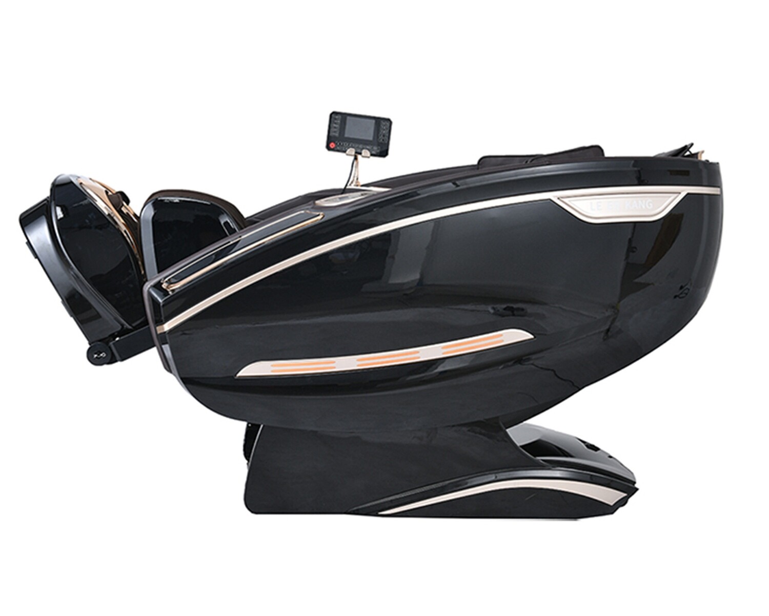 Flotti Avani XL Kinetic Massage Chair LCD Touch Screen Body Scanning w/ THAI Stretch Al Bionic Massage Extended Track from Head to Toe SL Track Zero Gravity w/ Al Voice Control &amp; Central Control Knob, COLOR: Avani (Black)