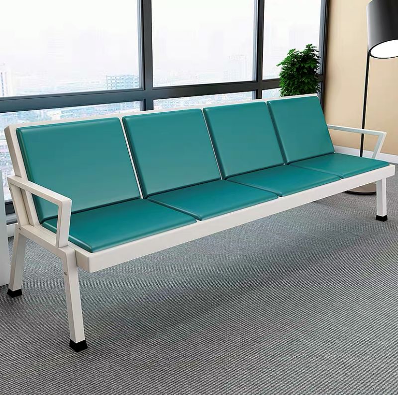 OFIX 3-Seater / 4-Seater  PU Steel Airport Gang Chair- (Green, Black)