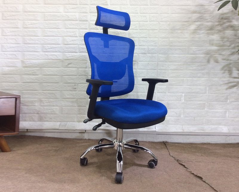 Ofix Deluxe-D78 High Back Mesh Chair (Blue)