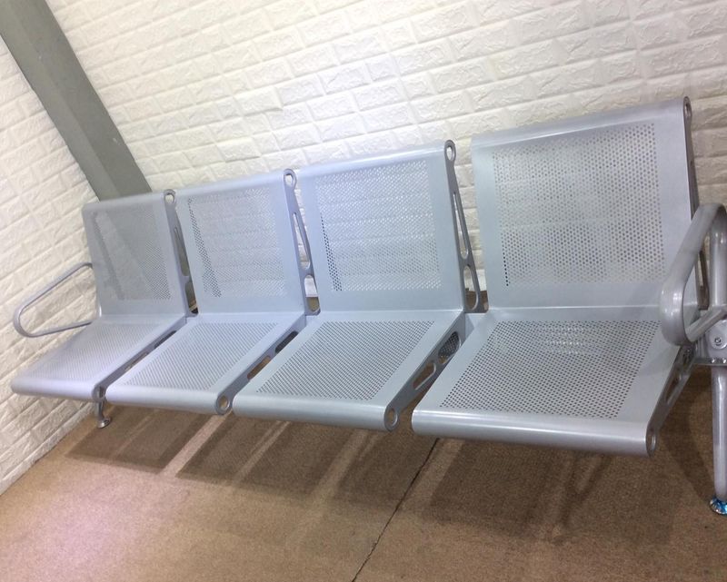 OFIX 4-Seater /  5-Seater Metal Steel Airport Gang Chair