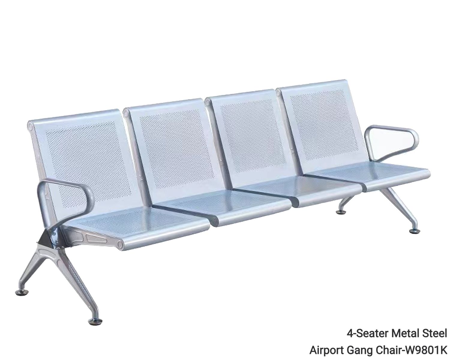 OFIX 4-Seater /  5-Seater Metal Steel Airport Gang Chair, Model: 4-Seater Metal Steel Airport Gang Chair-W9801K