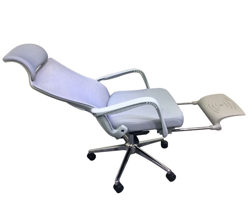 Ofix Premium-WH3 PRO Bionic Spine Support Chair w/ Footrest (White+Grey, Black, All Grey)