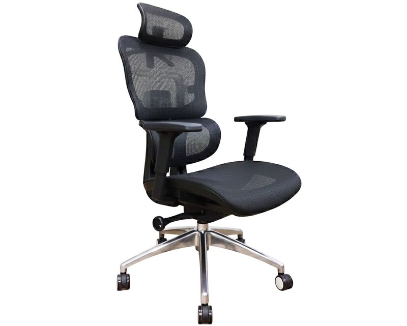 Ofix Korean-X20-PRO 3D Armrest Office Chair (Black)