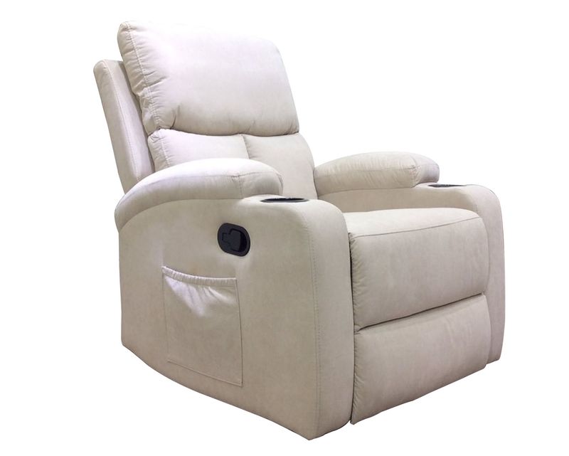 Flotti Omega-MV Manual Recliner &amp; Rocking Chair with Cup Holder  (Grey, Beige, Black)