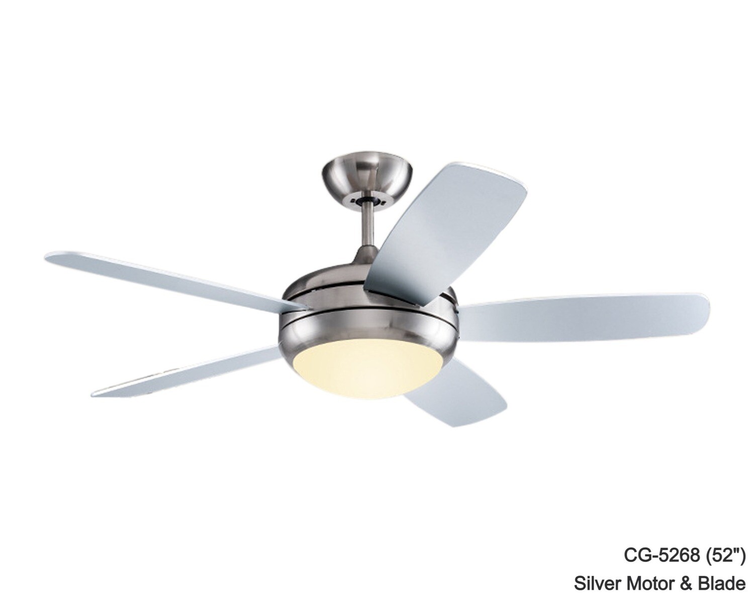 MYKE Ceiling Fan (52") (Silver) (2 yrs Warranty), Model/ Color: CGE-5268 (52") Silver Motor &amp; Blade
