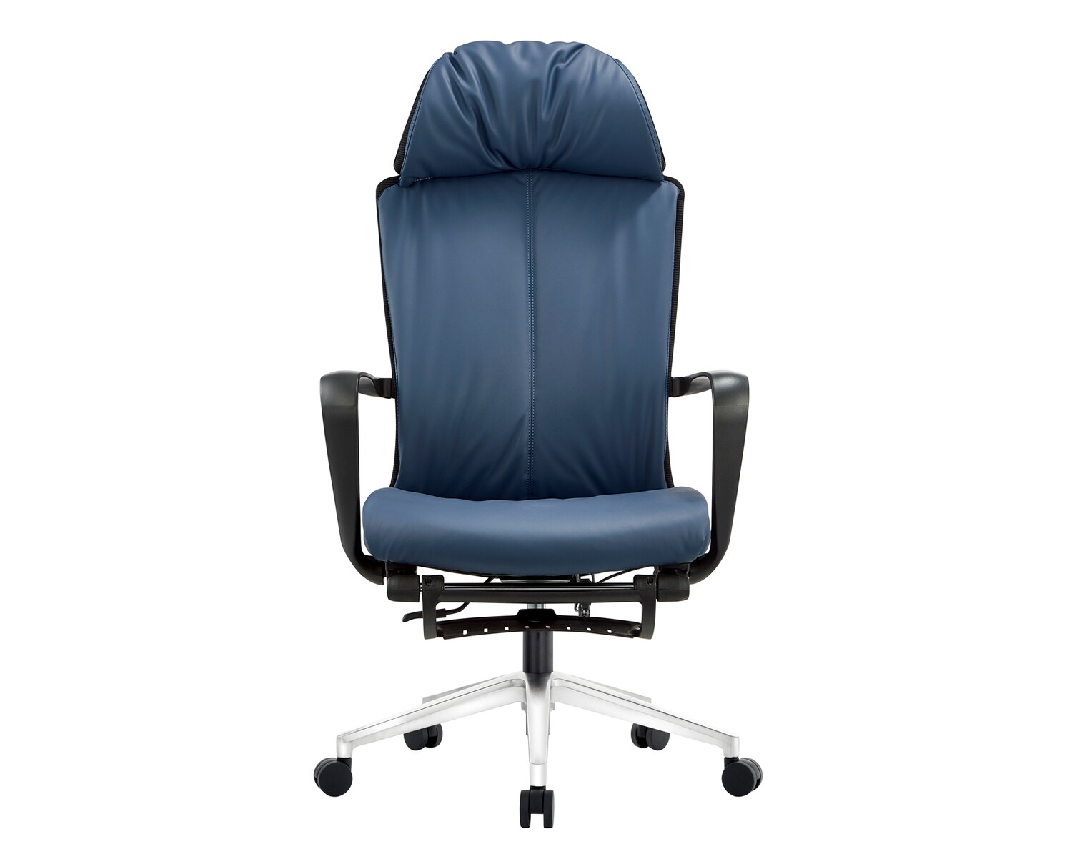 XTM Premium 13 PU Bionic Spine Support Chair w/ Footrest (Aluminum Base) (Blue, Black) (2 Years Warranty)