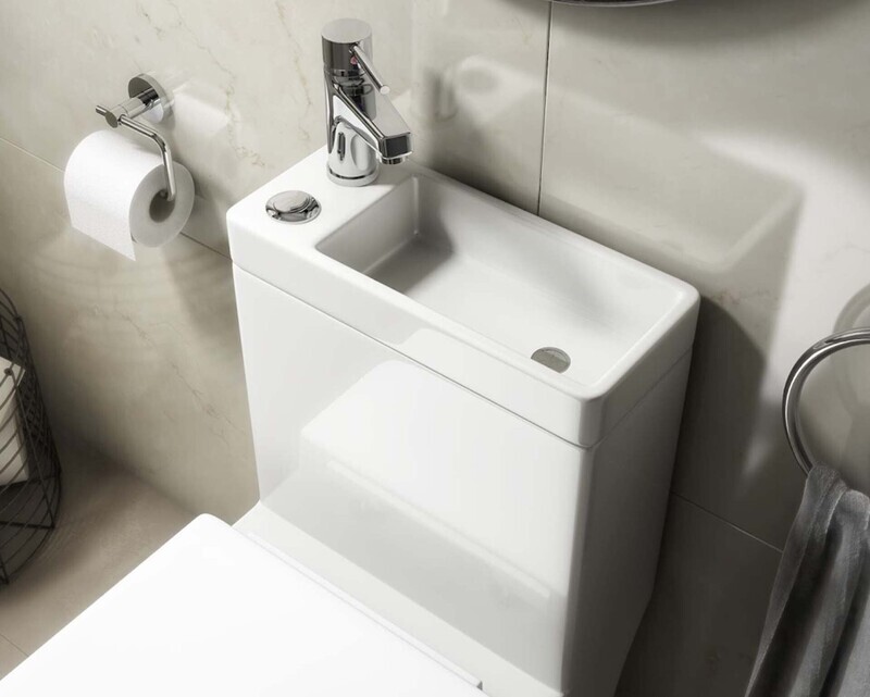 Myke Compact Water Saving 2-in-1 Basin &amp; Toilet