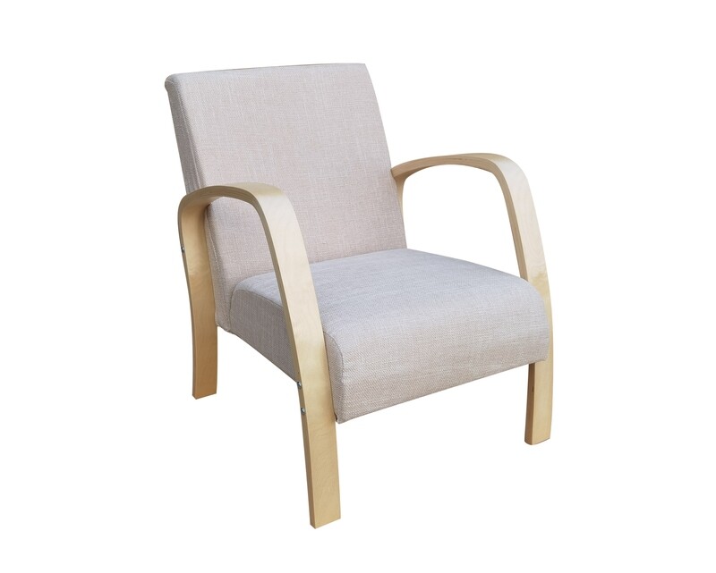 Flotti Malacca Bentwood Sofa Chair (Beige)