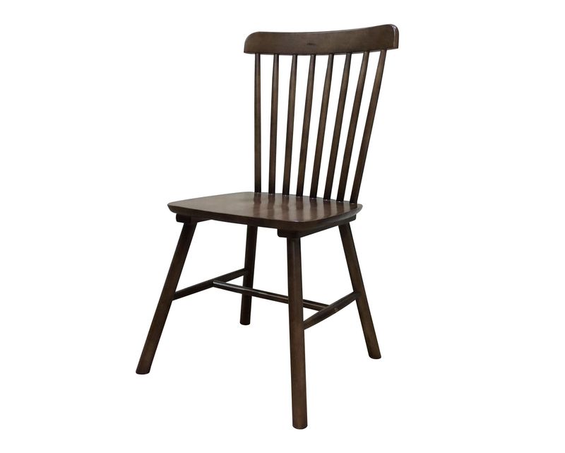 Ofix Ali Solid Thailand Rubberwood Dining Chair (Natural Wood, Teakwood)