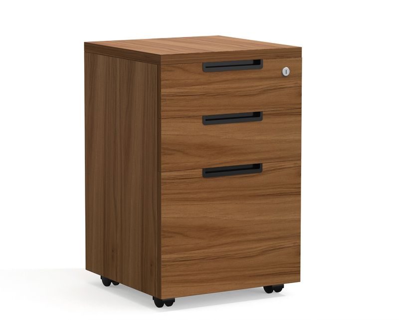Ofix MB-003 / Mobile Pedestal 3 Drawer (Walnut)
