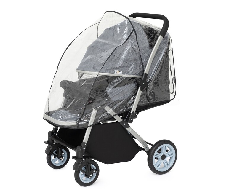 Flotti Azel Baby Stroller Reversible Handle Multiple Reclining Position Food Tray with Cup Holder 3months to 4yrs Old (Grey)