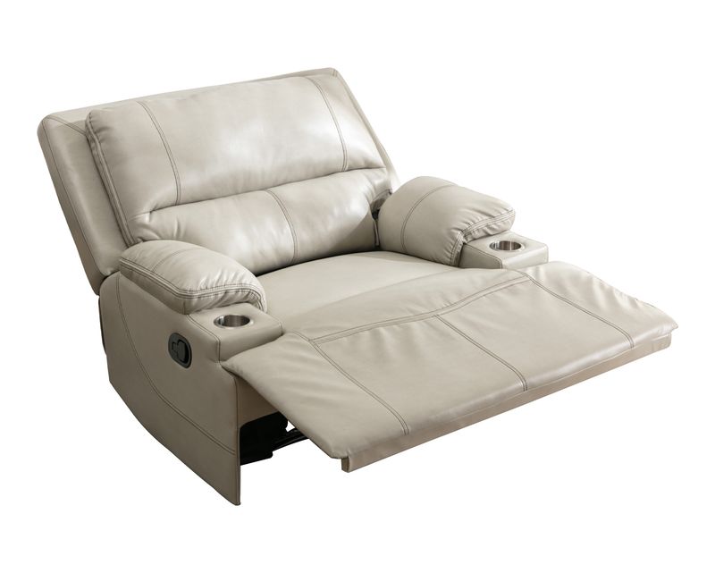 Flotti Fiora Oversized Wide Seat (Manual Recliner/ Power Recliner)  with Cup Holder (Brown, Beige)