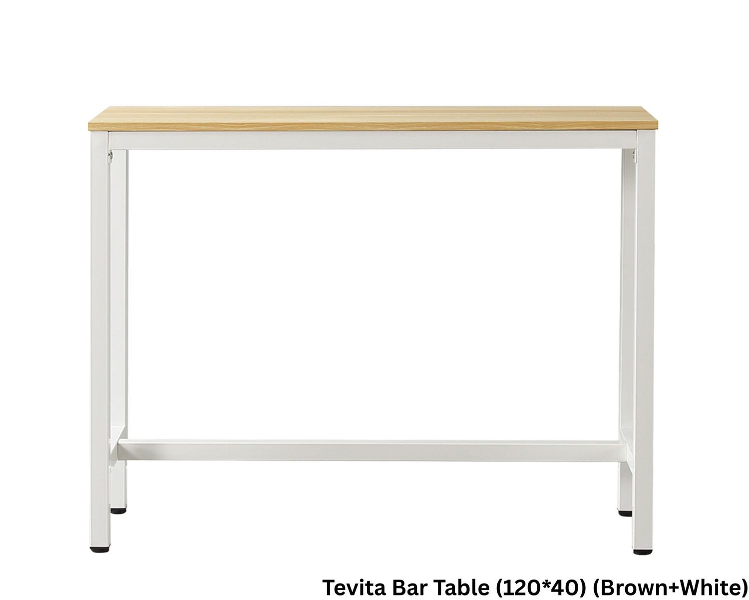 Ofix Tevita Bar Table (120*40) (Brown+White), Model No:: Tevita Bar Table (120*40) (Brown+White)