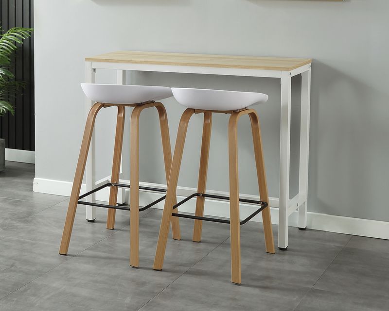 Ofix Tevita Bar Table + 2Pcs. Harris Bar Chair (120*40)