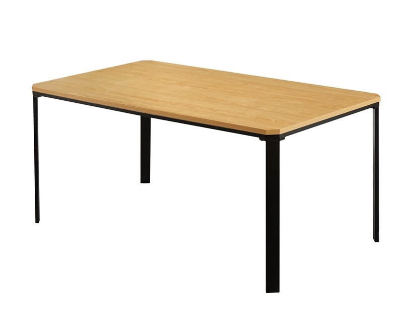 Ofix Monaco Dining Table (160*90) (4-6 Seater) (Wood+Black)