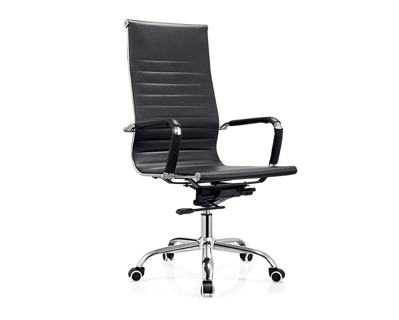 Ofix Premium-636A High Back PU Chair (White, Black)
